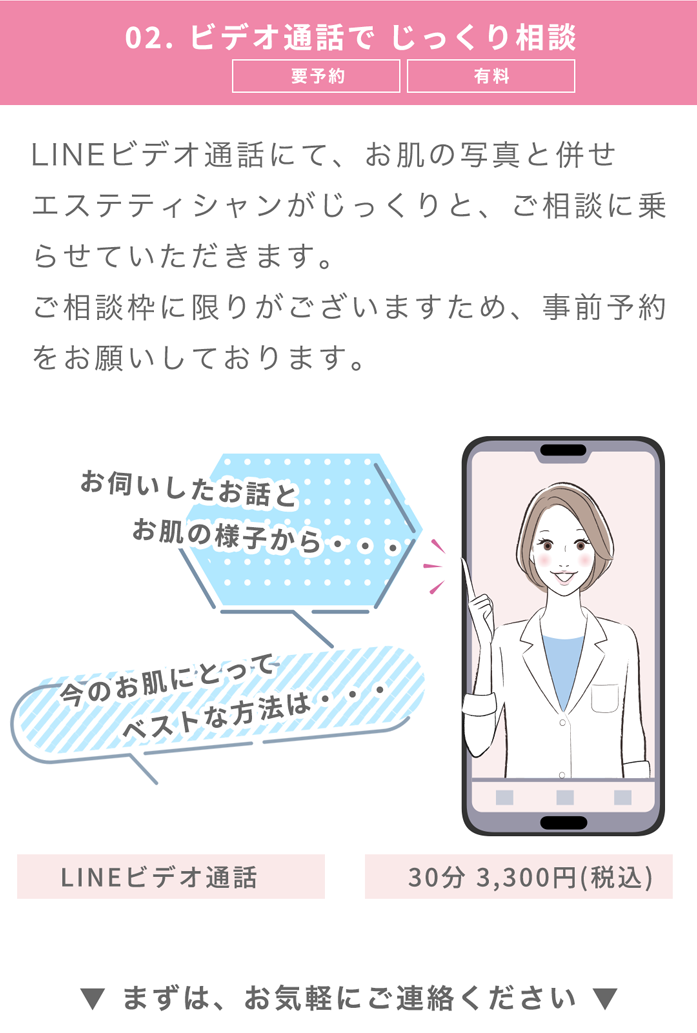 ビデオ通話でじっくり相談